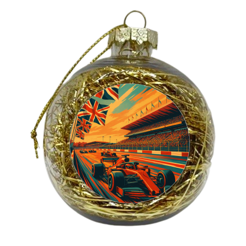 Silverstone Track - xmas bauble by Lilly Rose