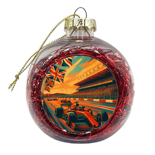 Silverstone Track - xmas bauble by Lilly Rose