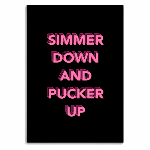 Simmer Down and Pucker Up - personalised A4, A5, A6 notebook by Hollie Mills