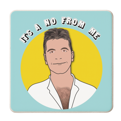 Simon Cowell - ism - personalised beer coaster by Lizzie Barber