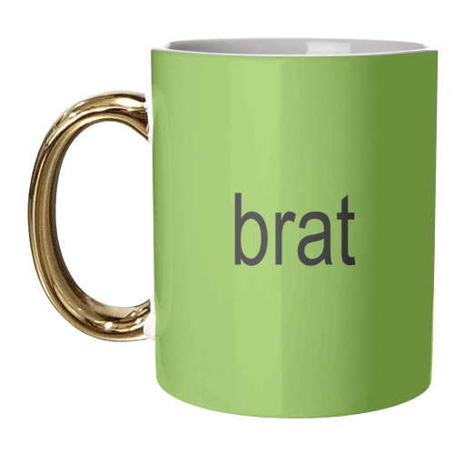 Simple Brat Charli XCX Album Brat Girl Summer Giftware - unique mug by AbiGoLucky