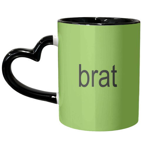 Simple Brat Charli XCX Album Brat Girl Summer Giftware - unique mug by AbiGoLucky