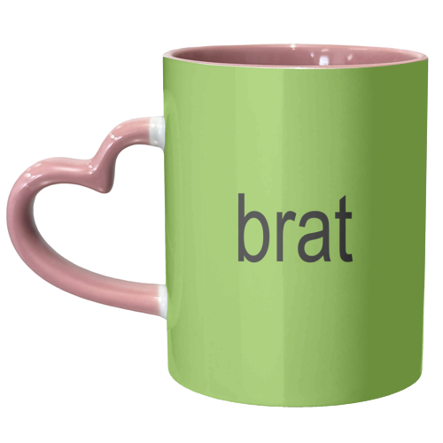 Simple Brat Charli XCX Album Brat Girl Summer Giftware - unique mug by AbiGoLucky