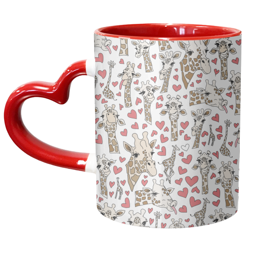 Simple giraffe pattern - unique mug by andrea zuza