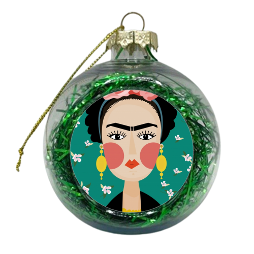 SIMPLY FRIDA - xmas bauble by Nichola Cowdery