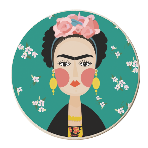 SIMPLY FRIDA - personalised beer coaster by Nichola Cowdery