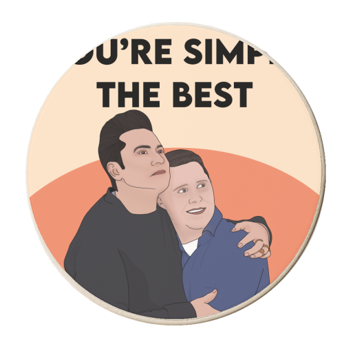 Simply the Best - personalised beer coaster by Pink and Pip