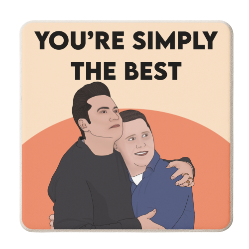 Simply the Best - personalised beer coaster by Pink and Pip