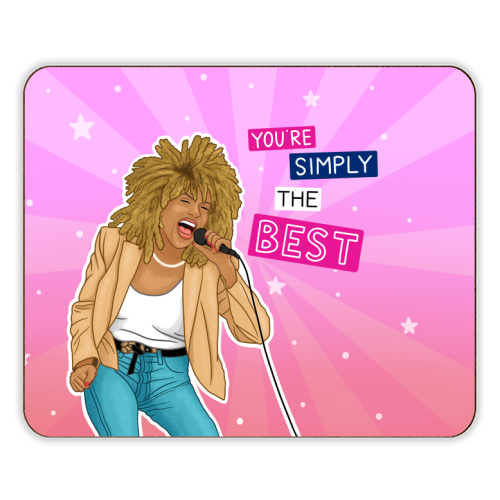 Simply the best - Tina Turner - designer placemat by Loren Grosvenor