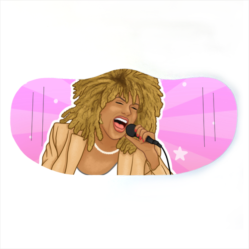 Simply the best - Tina Turner - face cover mask by Loren Grosvenor
