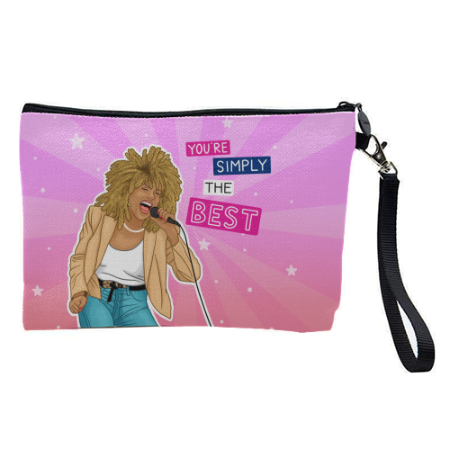 Simply the best - Tina Turner - pretty makeup bag by Loren Grosvenor
