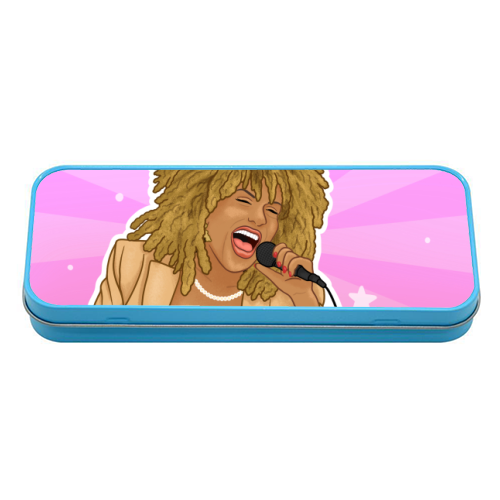 Simply the best - Tina Turner - tin pencil case by Loren Grosvenor