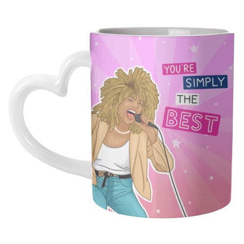 Simply the best - Tina Turner - unique mug by Loren Grosvenor