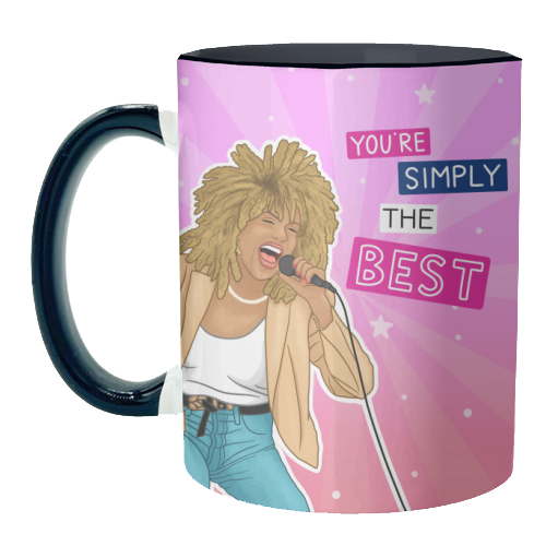Simply the best - Tina Turner - unique mug by Loren Grosvenor