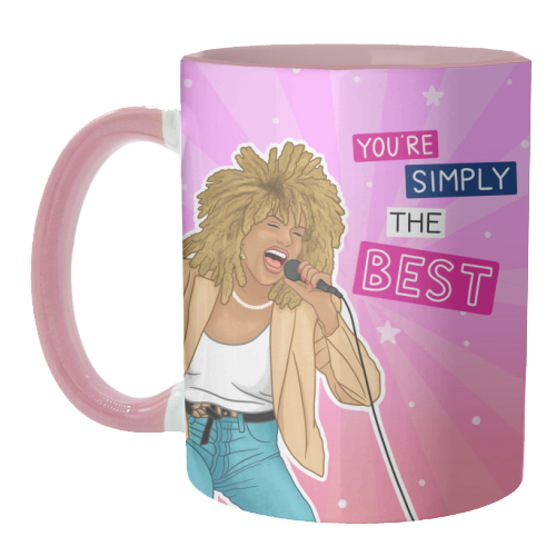 Simply the best - Tina Turner - unique mug by Loren Grosvenor