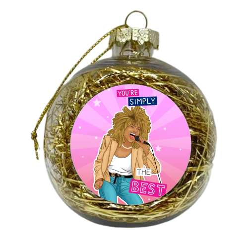 Simply the best - Tina Turner - xmas bauble by Loren Grosvenor