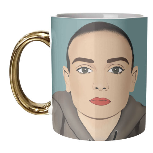 Sinead O'Connor - unique mug by Rock and Rose Creative