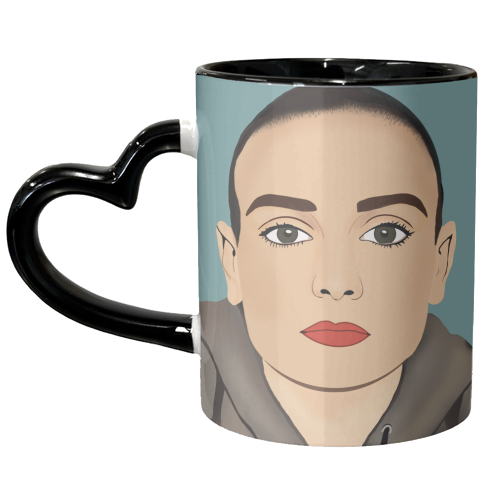 Sinead O'Connor - unique mug by Rock and Rose Creative