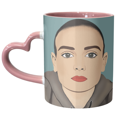 Sinead O'Connor - unique mug by Rock and Rose Creative