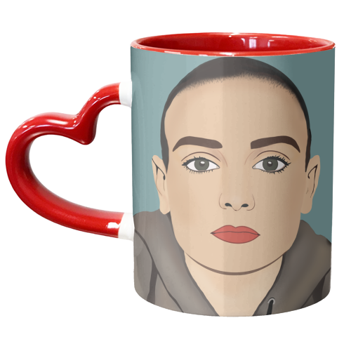 Sinead O'Connor - unique mug by Rock and Rose Creative