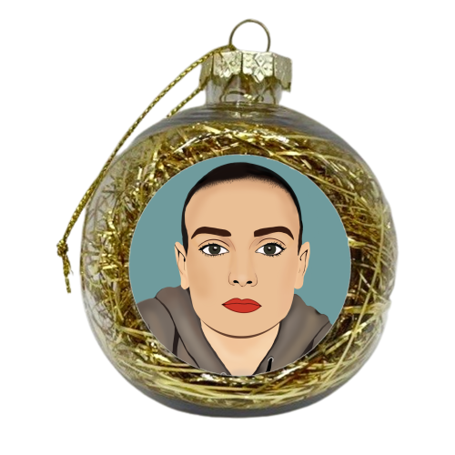 Sinead O'Connor - xmas bauble by Rock and Rose Creative