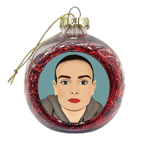 Sinead O'Connor - xmas bauble by Rock and Rose Creative