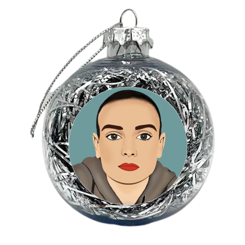 Sinead O'Connor - xmas bauble by Rock and Rose Creative