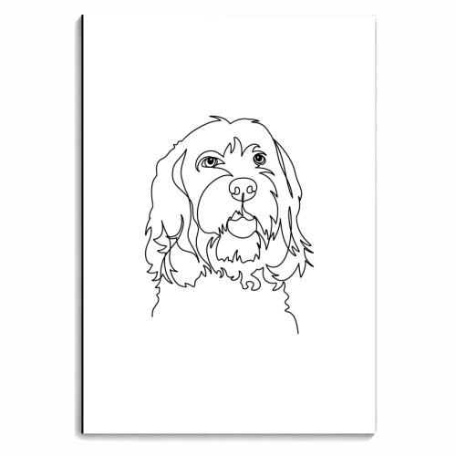 Single line doodle Illustration - personalised A4, A5, A6 notebook by The Girl Next Draw