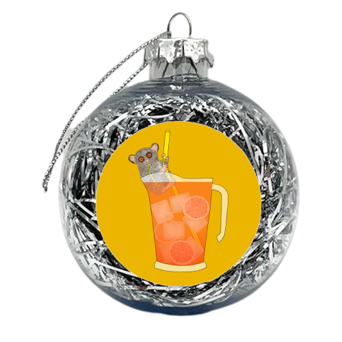 Sippin on Gin and Juice - xmas bauble by Martina Scott