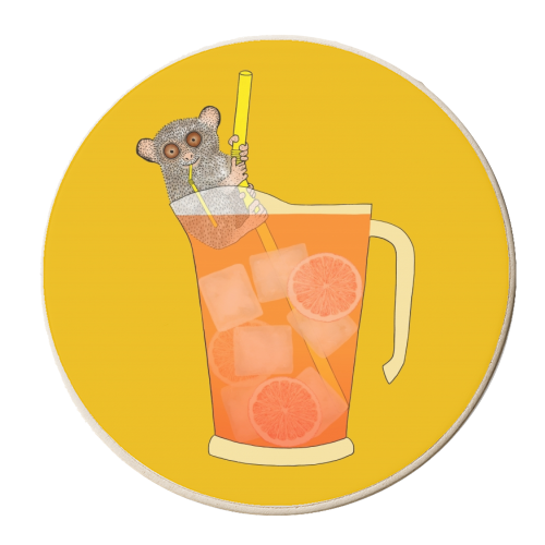 Sippin on Gin and Juice - personalised beer coaster by Martina Scott