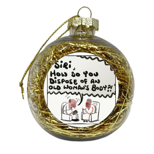 Siri - xmas bauble by David Black