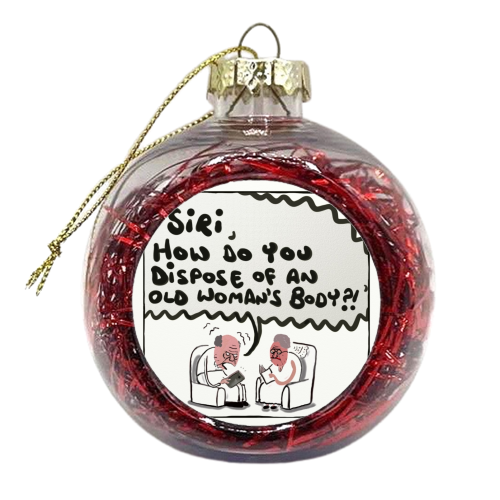 Siri - xmas bauble by David Black