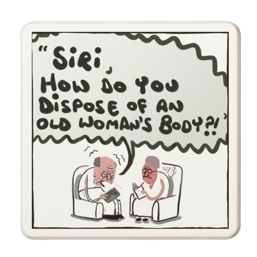 Siri - personalised beer coaster by David Black