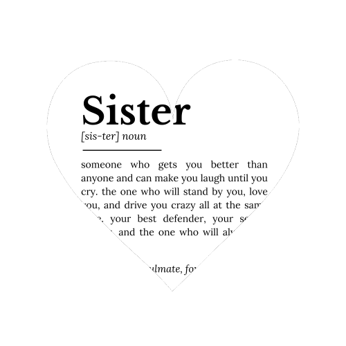 Sister Definition: Best Friend, Confidante - Magnet by timsal shol