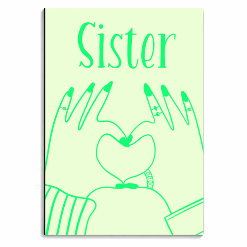 Sister Love - personalised A4, A5, A6 notebook by Lisa Wardle