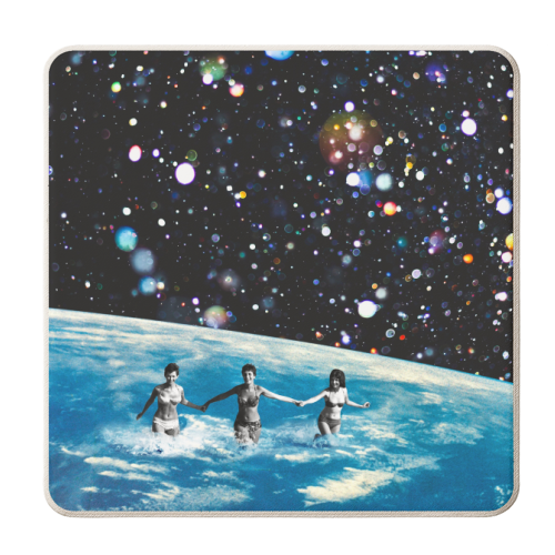 Sisterhood Empowerment Sparkle Print - personalised beer coaster by OhMC! Designs