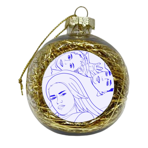 Sisters II - xmas bauble by Uma Prabhakar Gokhale
