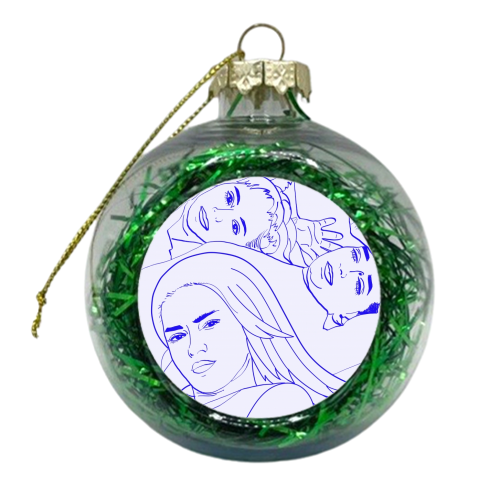 Sisters II - xmas bauble by Uma Prabhakar Gokhale
