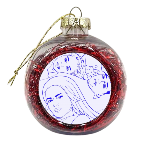 Sisters II - xmas bauble by Uma Prabhakar Gokhale