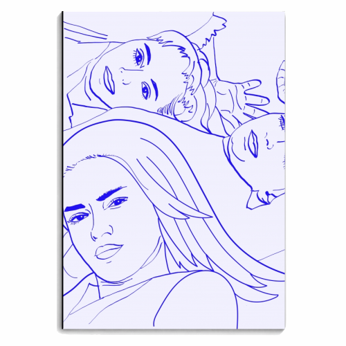 Sisters II - personalised A4, A5, A6 notebook by Uma Prabhakar Gokhale