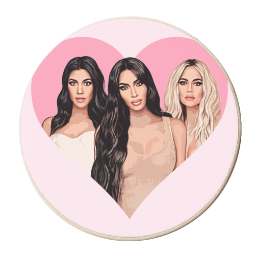 Sisters - personalised beer coaster by DOLLY WOLFE