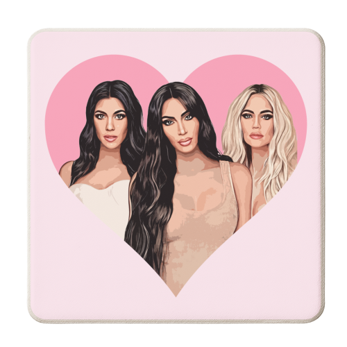 Sisters - personalised beer coaster by DOLLY WOLFE