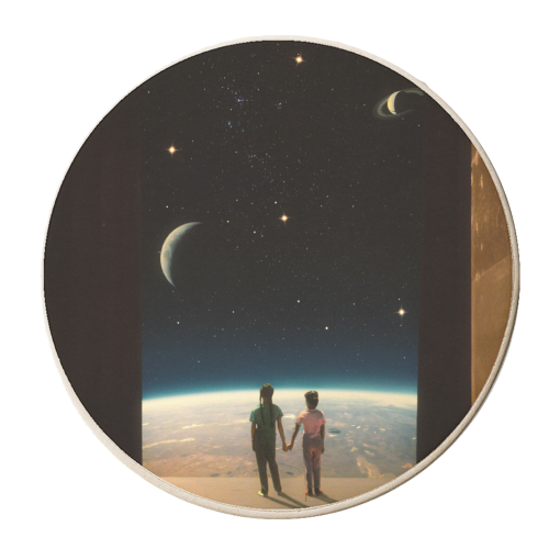 Sisters - personalised beer coaster by taudalpoi