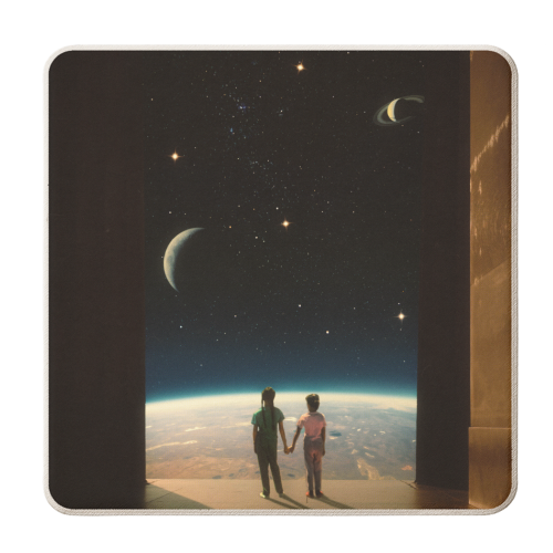 Sisters - personalised beer coaster by taudalpoi