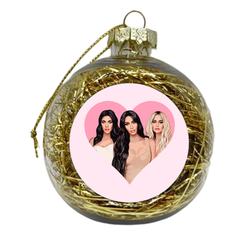Sisters - xmas bauble by DOLLY WOLFE