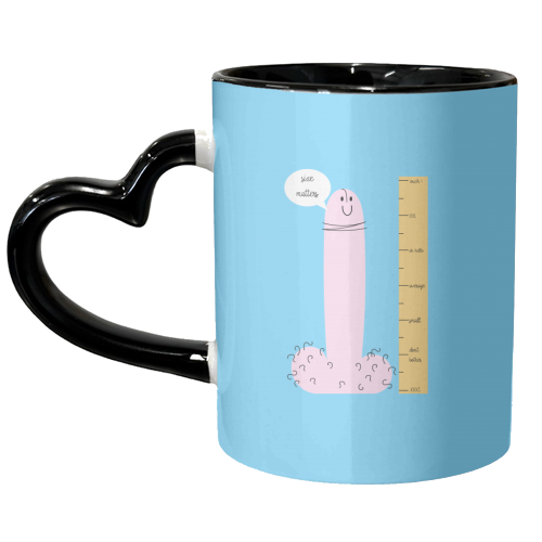 Size Matters - unique mug by Adam Regester