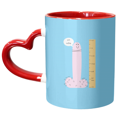 Size Matters - unique mug by Adam Regester