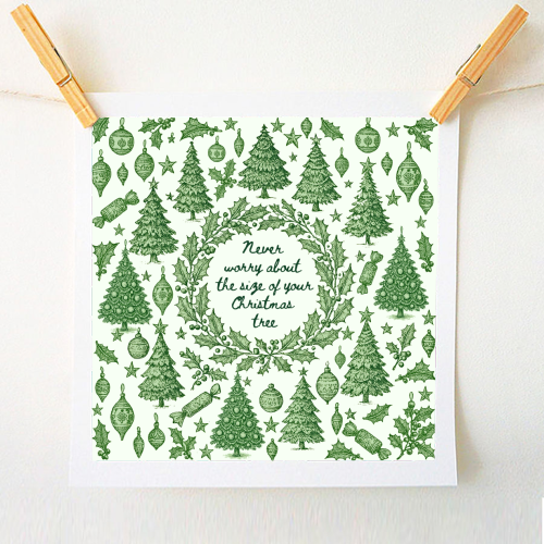 Size of your Christmas Tree - A1 - A4 art print by Lilly Rose
