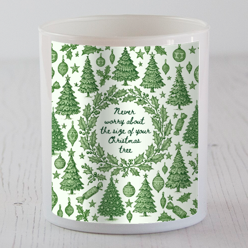 Size of your Christmas Tree - scented candle by Lilly Rose