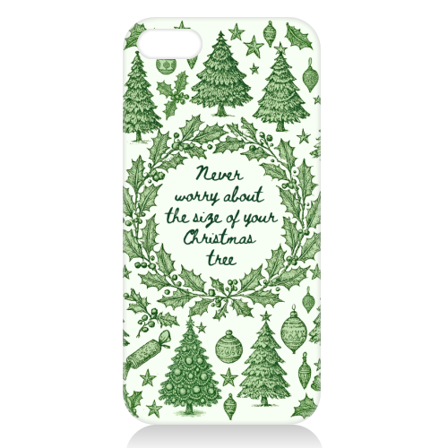 Size of your Christmas Tree - unique phone case by Lilly Rose